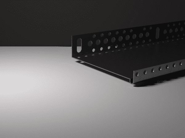 Цокольный опорный профиль алюминиевый 120 мм с перфорацией и капельником, толщина 0,65 мм ProfiGips 2,5 м ОПТ фото 1