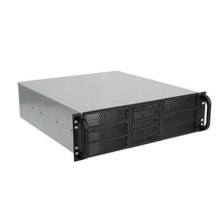 Procase RE306-D6H4-C-48 Корпус 3U server case,6x5.25+4HDD,черный,без блока питания,глубина 480мм,MB CEB 12"x10.5" фото 1