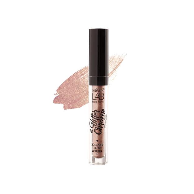 Белита glitter&chrome жидкие тени для век 01 hey, nude 2,6 мл фото 1