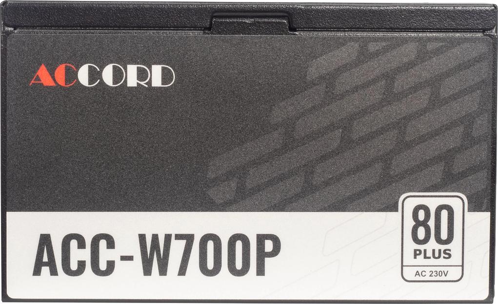 Блок питания Accord ATX 700W ACC-W700P 80 PLUS WHITE (20+4pin) 120mm fan 6xSATA RTL фото 5