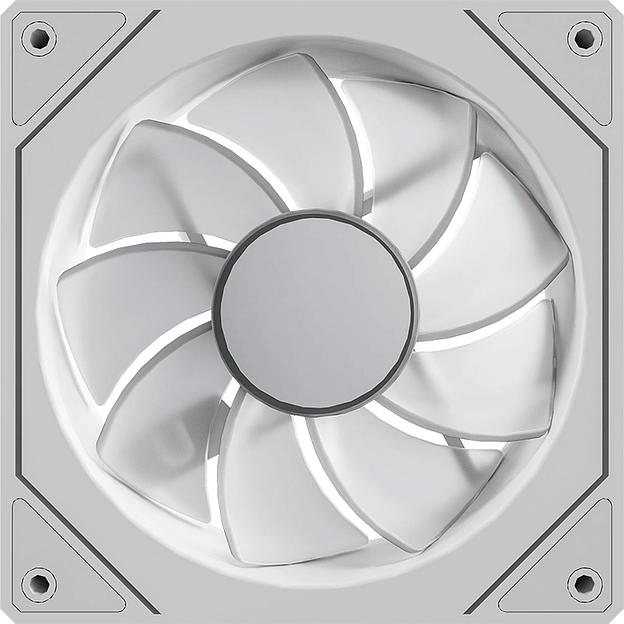 Вентилятор для корпуса Formula Floe 12WH ARPW Reverse ARGB 120х120x25 белый 4-pin 26.8дБ (FLOE 12WH ARPW REVERSE) Ret фото 3