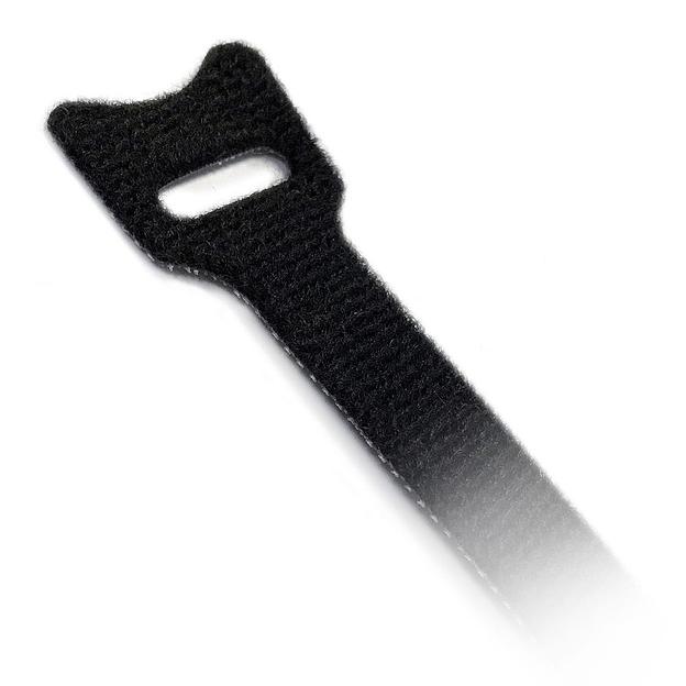 Hyperline WASN-310-BK-10 Хомут для кабеля, липучка с мягкой застежкой, 310x14 мм, черный (10 шт.) фото 1