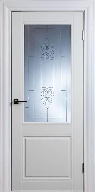 Дверное полотно «Scandinavia-1SF» Белый шёлк фото 1
