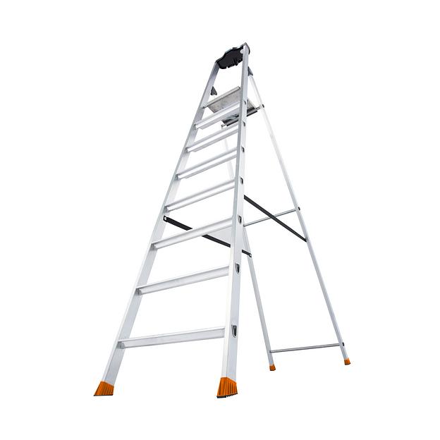 Стремянка Solido, развальцованные 8 ступеней фото 3