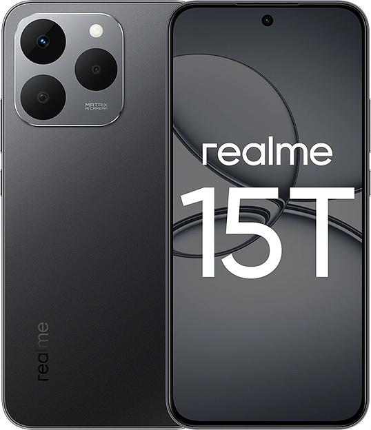 Смартфон Realme RMX5111 15T 128Gb 8Gb темно-серый моноблок 3G 4G 6.78" 1264x2780 Android 15 50Mpix 802.11 a/b/g/n/ac/ax/be NFC GPS GSM900/1800 GSM1900 фото 1