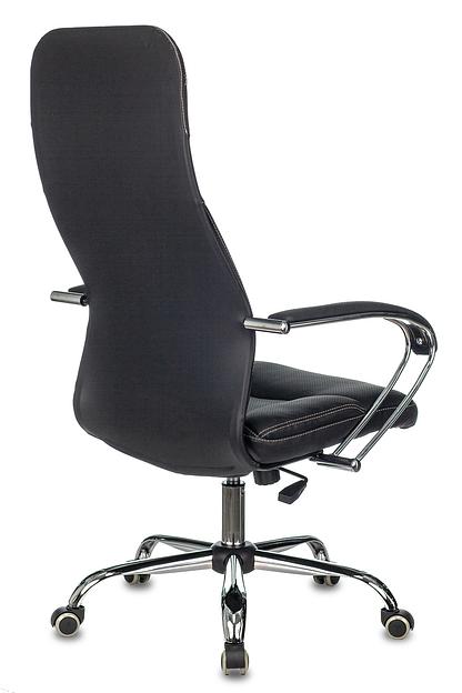Кресло руководителя Бюрократ CH-608SL/ECO черный искусственная кожа крестовина металл хром фото 4