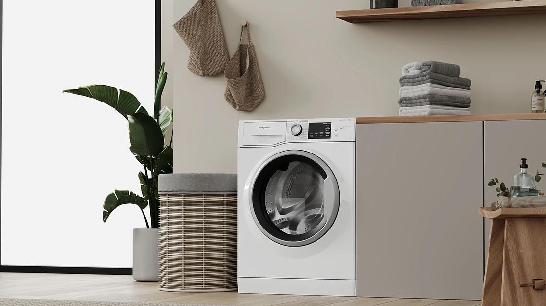 Стиральная машина Hotpoint NSB 7239 W VE RU класс: A загр.фронтальная макс.:7кг белый инвертер фото 7