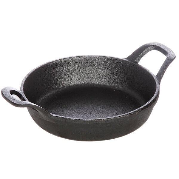 Сковорода порц. d=16 см. h=3,7 см. чугун. /1/ фото 1