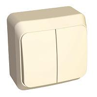 Systeme electric BA10-002K ЭТЮД О/У 2-клавишный ВЫКЛЮЧАТЕЛЬ 10 АХ, КРЕМОВЫЙ, Россия фото 8