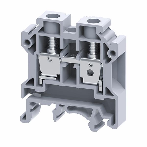 Клемма проходная 10 кв.мм винтовая OptiClip CTS-10-I-57A-(0,5-10)-серый фото 2