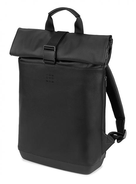 Рюкзак Moleskine CLASSIC ROLLTOP (ET86RBKBK) 40x32x12см эко-кожа черный фото 1