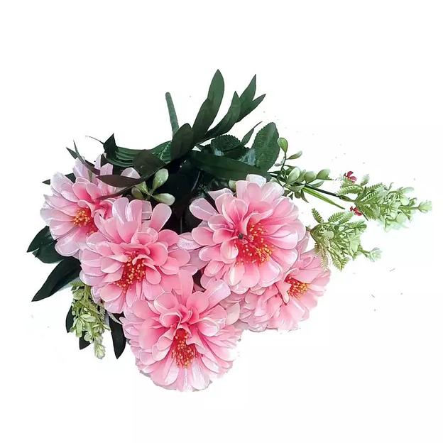 Букет георгинов 7 голов 3 пальмы 3 добавки 55см фото 6