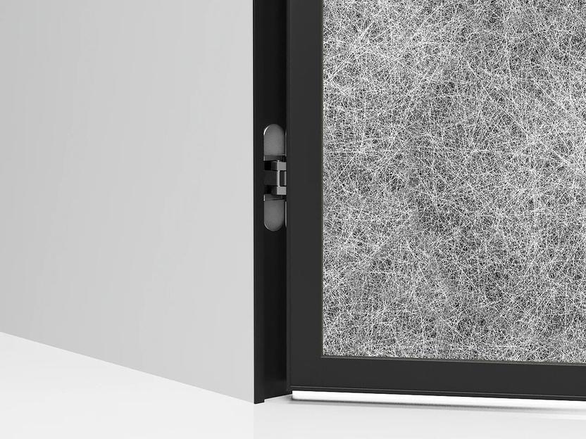 Межкомнатная дверь Linum, декоративный триплекс DA5−1 (Лён) на заказ фото 4