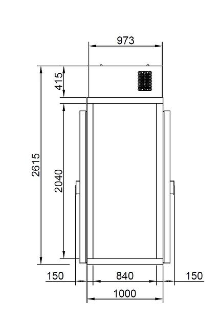 Камера холодильная КХН 1,28 Minicella МВ морозильная 2 двери фото 2