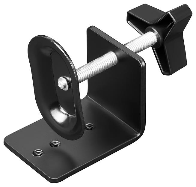 Кронштейн для мониторов ЖК Buro BU-M051-M черный 17"-32" макс.8кг крепление к столешнице поворот и наклон фото 9