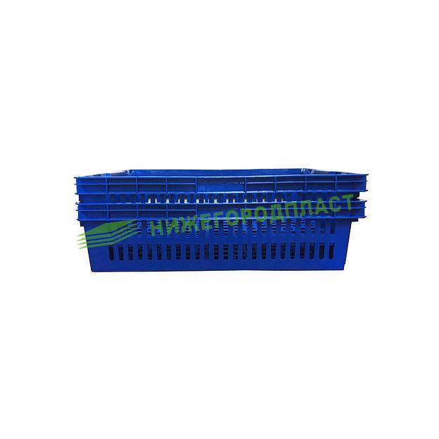 Универсальный вкладываемый ящик 600×400×152 мм, грузоподъёмность до 20 кг, ударопрочный, морозостойкий фото 2