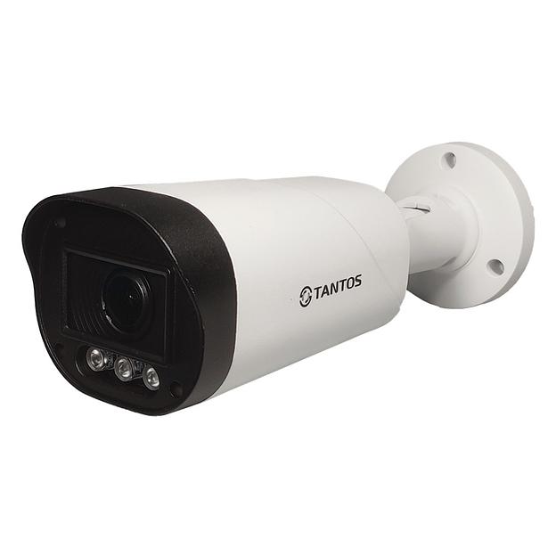 Камера видеонаблюдения аналоговая Tantos TSc-P5HDv 2.8-12мм HD-CVI HD-TVI цв. корп.:белый/черный (00-00157592) фото 1