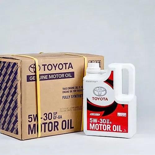 Моторное масло Toyota SAE 5W-30 / API SN / ILSAC GF-6A, для бенз. двигателей, (ОАЭ/ENOC), 4 л. фото 1