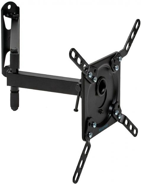 Кронштейн для телевизора Kromax DIX-14 черный 15"-42" макс.20кг настенный поворотно-выдвижной и наклонный фото 1