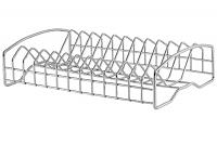 Подставка для посуды длинная (305х205х105мм), хром фото 1