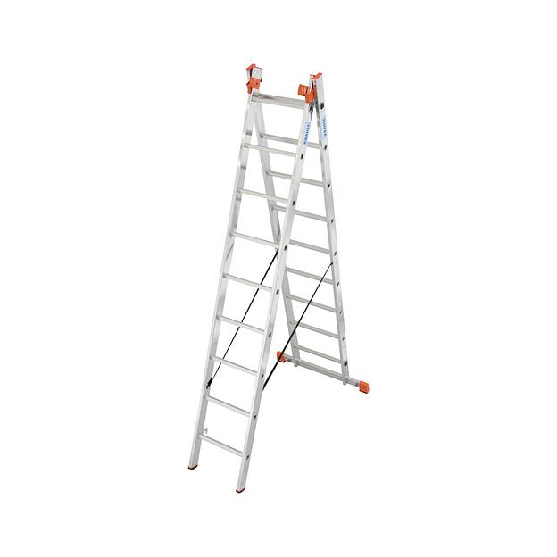 Универсальная лестница Tribilo из трёх частей, 3×10 перекладин фото 3