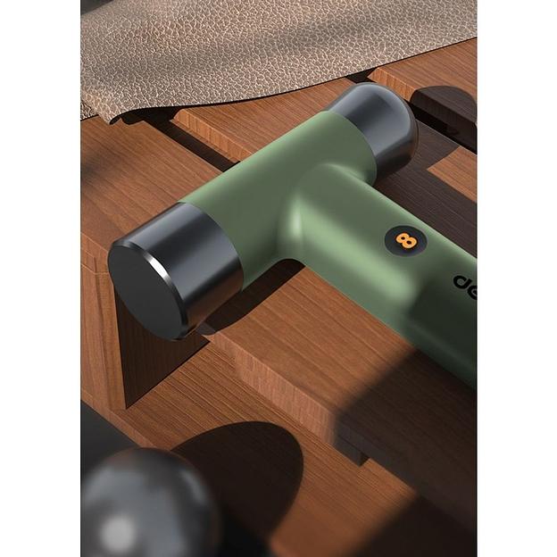 Ударно-рычажный инструмент молоток Deli Home Series Green HT7008L вес бойка 250гр, эксклюзивный дизайн, рукоятка из высококачественного софттач пластика фото 7