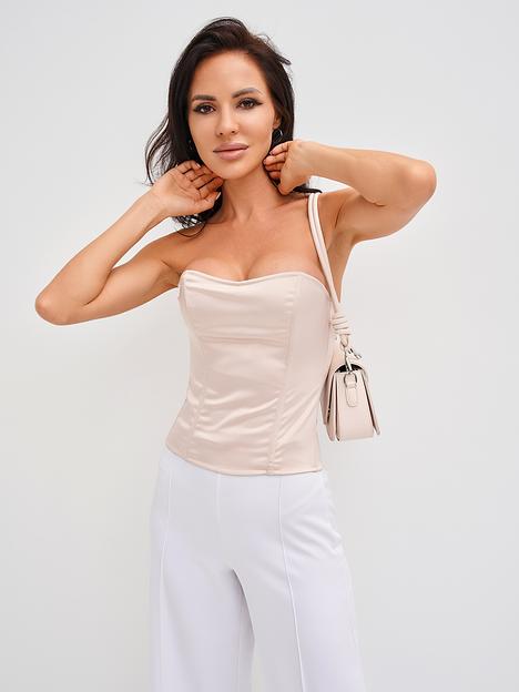 Корсет утягивающий «Барби» с чашками, Пыльная роза «BoGa» ОПТ фото 2