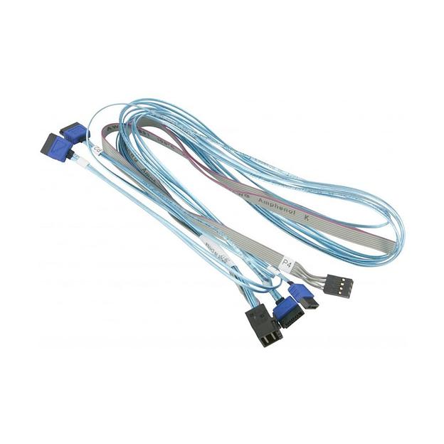 Кабель интерфейсный Mini SAS HD-4 SATA  Supermicro  CBL-SAST-0699 фото 1