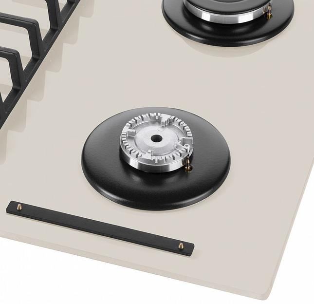 Газовая варочная поверхность Maunfeld EGHG.64.6CBG/G бежевый фото 8