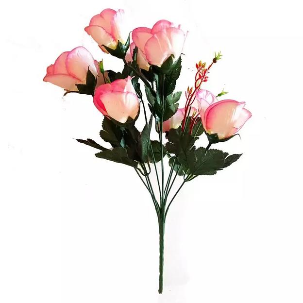 Букет роз на 7 голов 38см 215-441 фото 3