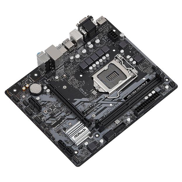 Материнская плата ASROCK H510M-HDV/M.2 SE, LGA 1200, Intel H470, mATX, Ret фото 4