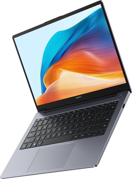 Ноутбук Huawei MateBook D 14 Core i5 12450H 8Gb SSD512Gb Intel Iris Xe graphics 14" IPS FHD (1920x1080) noOS grey space WiFi BT Cam (53013XFA) фото 3