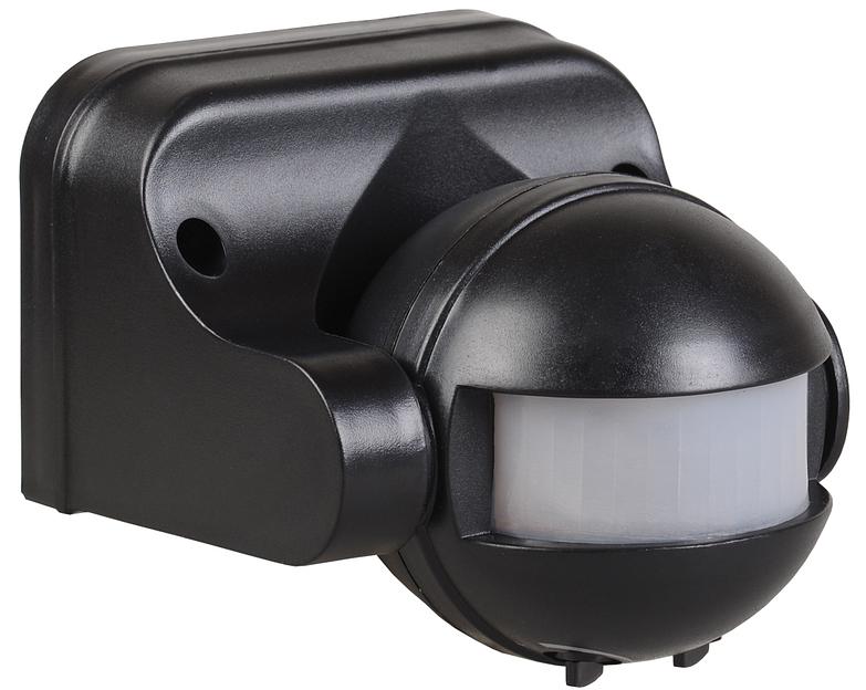 Iek LDD10-009-1100-002 Датчик движения ДД 009 черный, макс. нагрузка 1100Вт, угол обзора 180град., дальность 12м, IP44, ИЭК фото 1