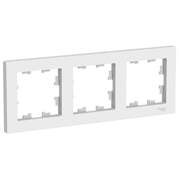 Systeme electric ATN000103 ATLASDESIGN 3-постовая РАМКА, универсальная, БЕЛЫЙ фото 1
