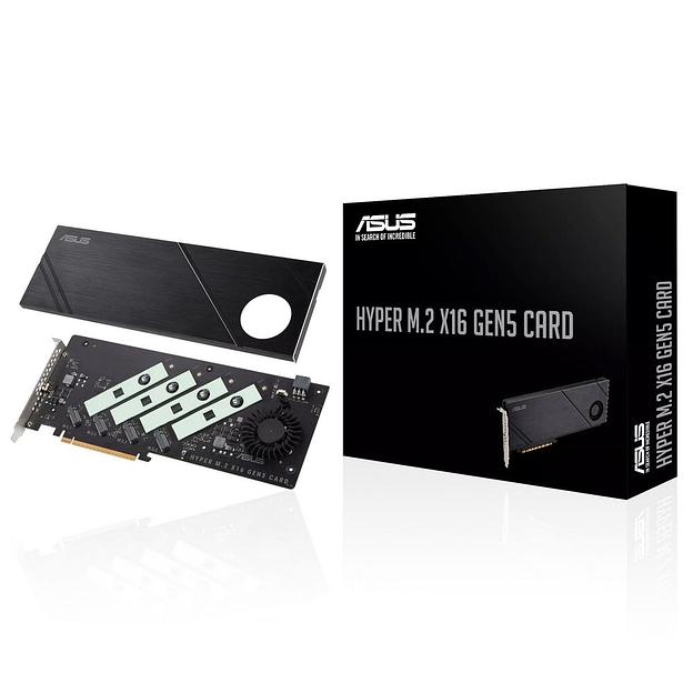 Плата расширения ASUS HYPER M.2 X16 GEN5 CARD /PCIE 5.0 M.2 X16, ADD ON CARD фото 1