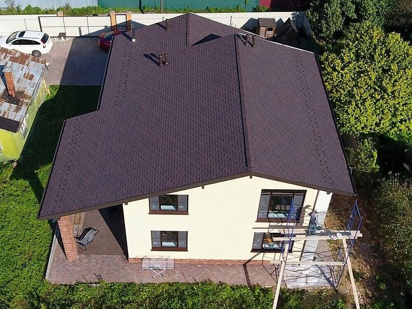 Гибкая черепица Döcke PIE Premium «Генуя» какао опт фото 7