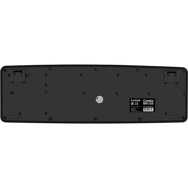 Exegate EX286204RUS Комплект ExeGate Professional Standard Combo MK120 (клавиатура влагозащищенная 104кл.+ мышь оптическая 1000dpi,3 кнопки и колесо прокрутки; USB,длина кабелей 1,5м,черный,ColorBox) фото 3