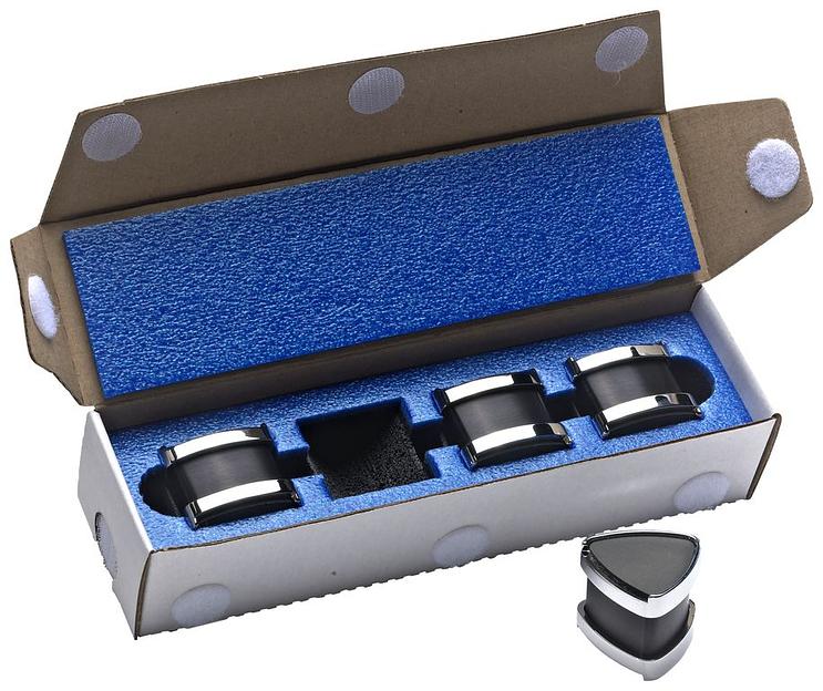 Набор из 4 проставок Moon by Simaudio MOON BRIDGE - PACK OF 4 - EVOLUTION SPACERS, BLACK фото 1