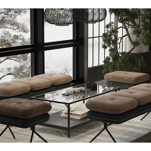 Столик журнальный Mayen, 100х50 см, черный фото 9