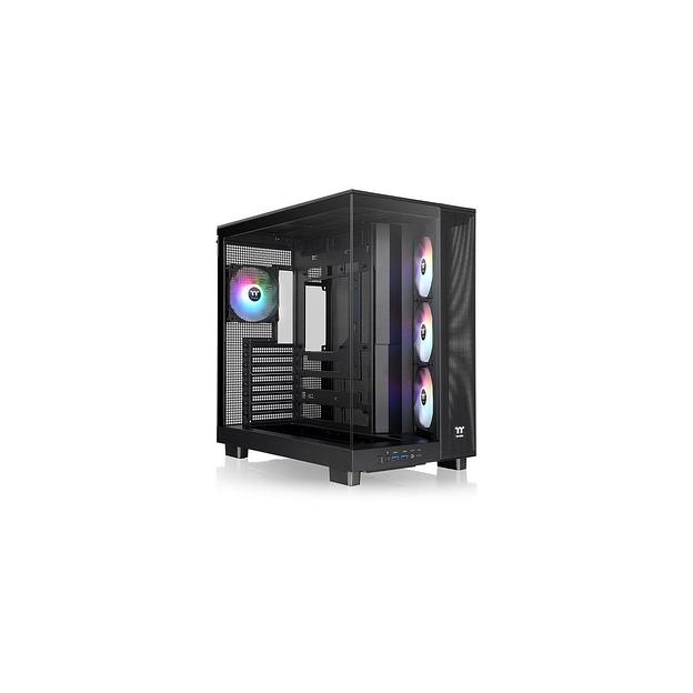Корпус ATX Thermaltake View 380 XL TG ARGB, Midi-Tower, без БП, черный [ca-11e-00m1wn-00] фото 1