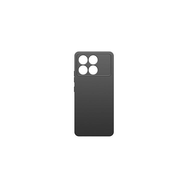 Чехол (клип-кейс) BORASCO Silicone Case, для Xiaomi Poco F6 Pro, черный [73394] фото 1