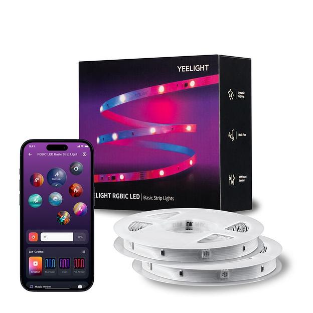 Умная светодиодная лента Yeelight, 12 метров / RGBIC+ BLE / YLYDD-0039 фото 1