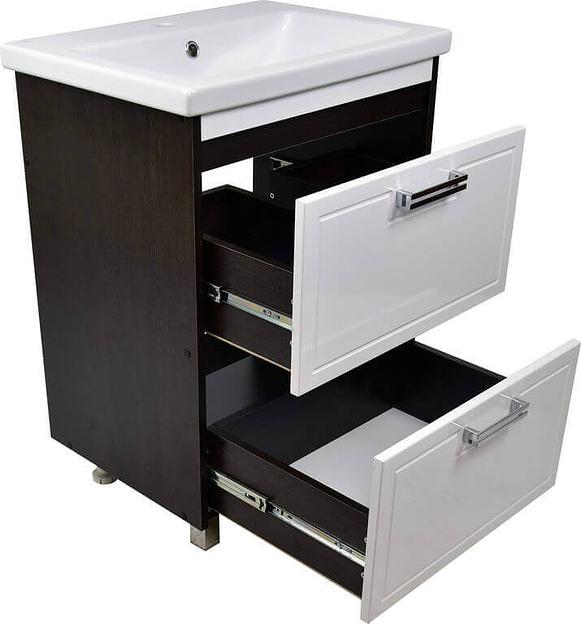 Тумба Мираж 60 DORATIZ 9911.092,белая, венге под умывальник Сomo 60 фото 3