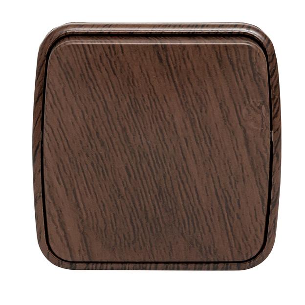 EKF EGV10-021-40 Выключатель 1-клавишный ОП Минск 10А тёмное дерево EKF фото 3