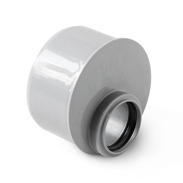 Переход эксцентрический короткий (Полипропилен) 110x50 фото 2