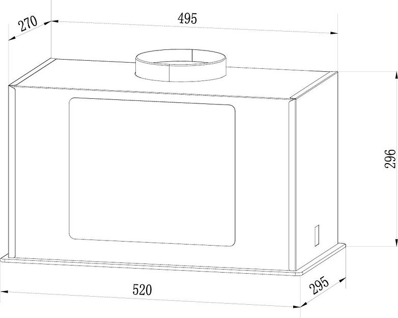 Вытяжка встраиваемая Weissgauff Quadra 606 Black черный управление: сенсорное (1 мотор) фото 7