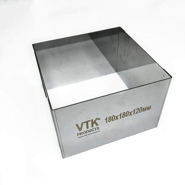 Форма для выпечки и заморозки Квадрат 180х180 мм высота 120 мм фото 2