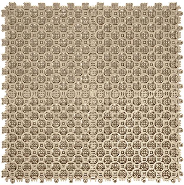 Sold Антикаблук грязезащитное покрытие, Цвет Бежевый RAL 1019, Толщина модуля 9 мм. фото 1