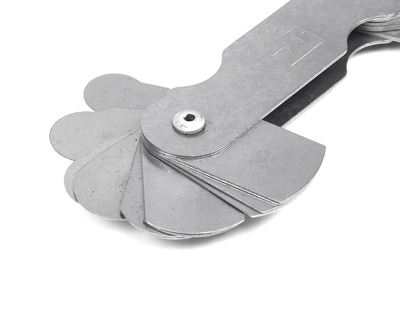 Набор шаблонов радиусных №3 (R 7-25мм) с калибр. ЧИЗ с поверкой фото 3