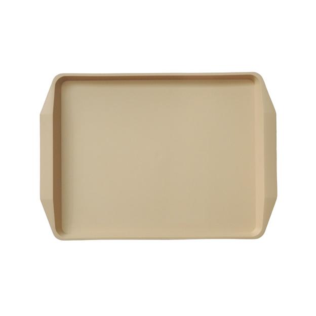 Поднос 42*30 см. бежевый поверхность шагрень MG /1/10/ фото 1